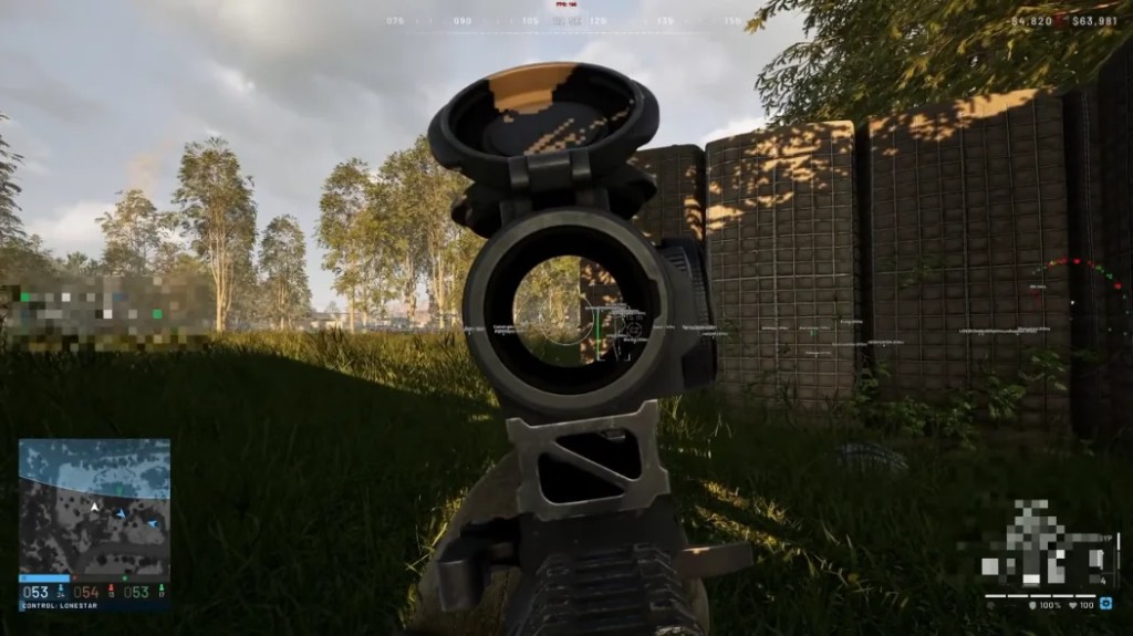 Wardogs cheats player ESP distance labels visible through cover during scoped combat